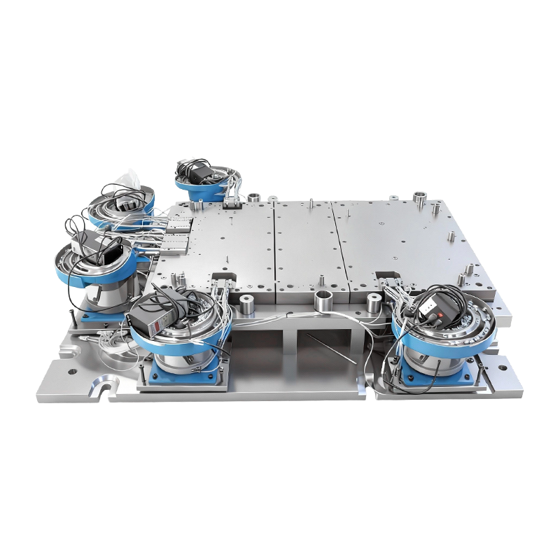 Automatic riveting mold for large computer machine base